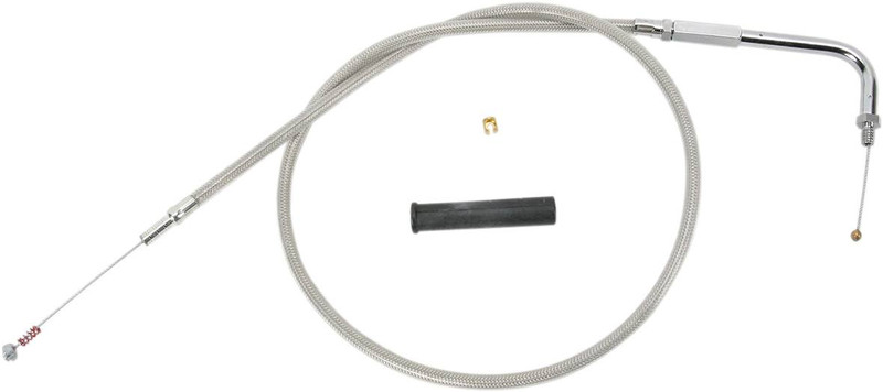 Drag Specialties - 06510626 - Stainless Braided Idle Cable - 56"