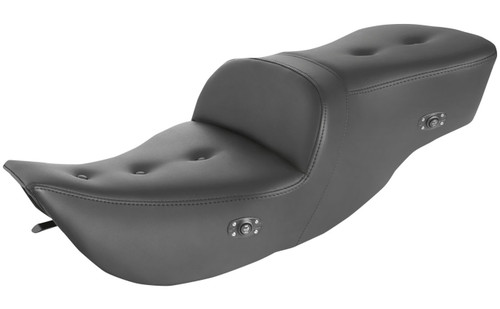 Saddlemen Heated Roadsofa Pillow Top Black Motorcycle Seat (897-06-181HCT)