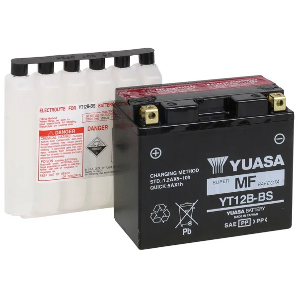 Yuasa Yamaha FZ6 04-09 Maintenance Free Battery